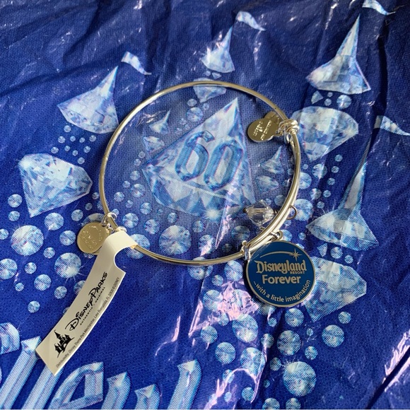 NWT Alex and Ani Disney Disneyland Forever Charm Bangle - Picture 2 of 5